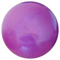 Мяч для художественной гимнастики (фиолетовый с блестками) (20 см, вес-400гр.) T07574